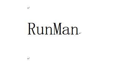 ;RUNMAN