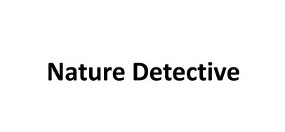 NATURE DETECTIVE;NATURE DETECTIVE