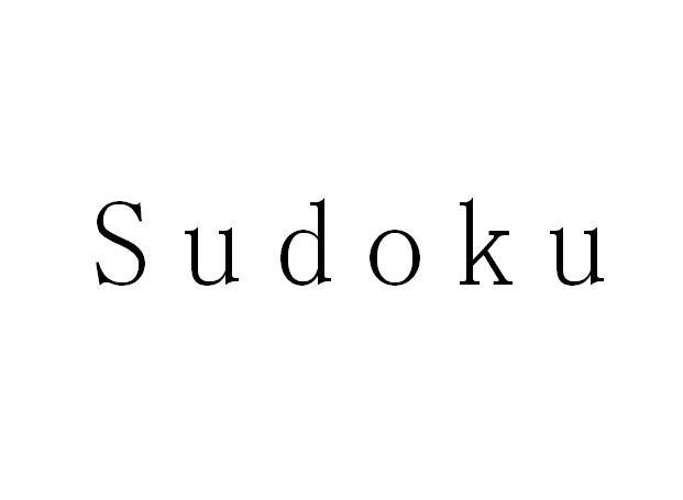 SUDOKU;SUDOKU