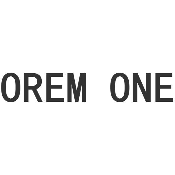 OREM ONE;OREM ONE