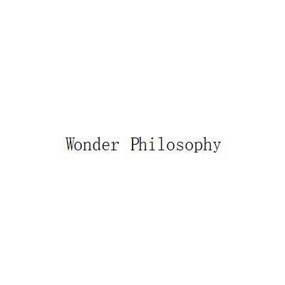 WONDER PHILOSOPHY;WONDERPHILOSOPHY