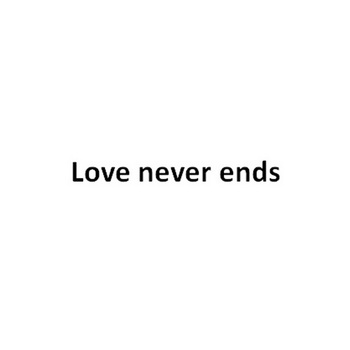 LOVE NEVER ENDS