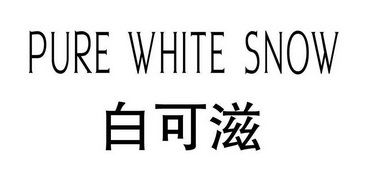 白可滋 PURE WHITE SNOW;PURE WHITE SNOW