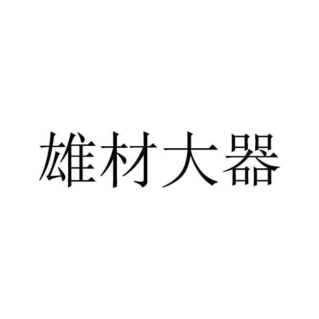 雄材大器