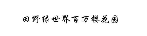 田野绿世界百万樱花园