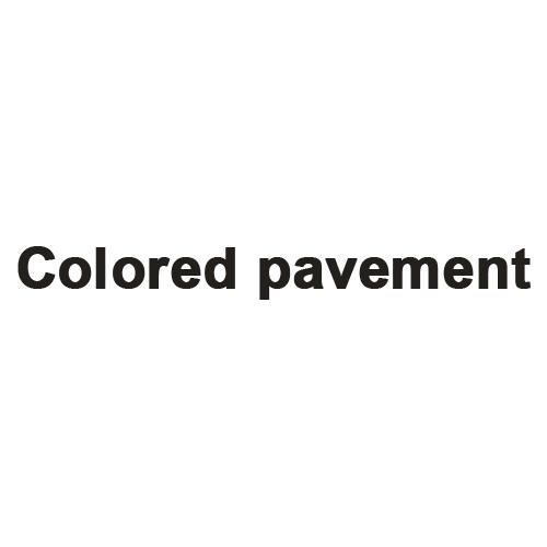 ;COLORED PAVEMENT