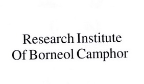 RESEARCH INSTITUTE OF BORNEOL CAMPHOR;RESEARCH INSTITUTE OF BORNEOL CAMPHOR