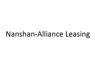 NANSHAN-ALLIANCE LEASING;NANSHANALLIANCELEASING