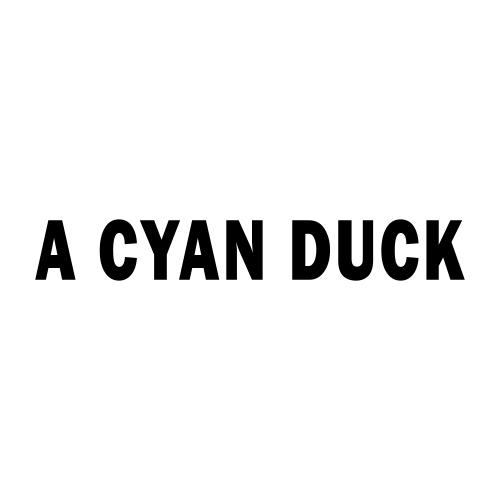 A CYAN DUCK;ACYANDUCK