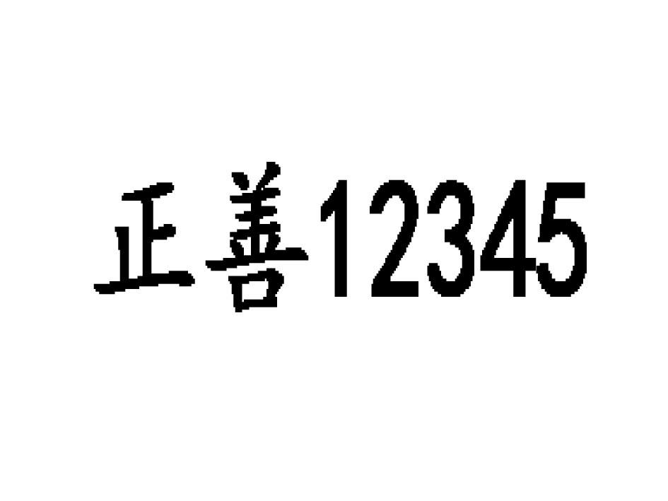 正善 12345;12345