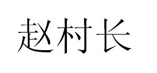 赵村长