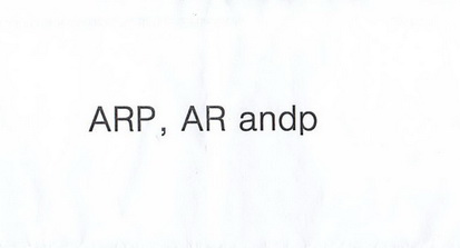 ARP，AR ANDP;ARPARANDP